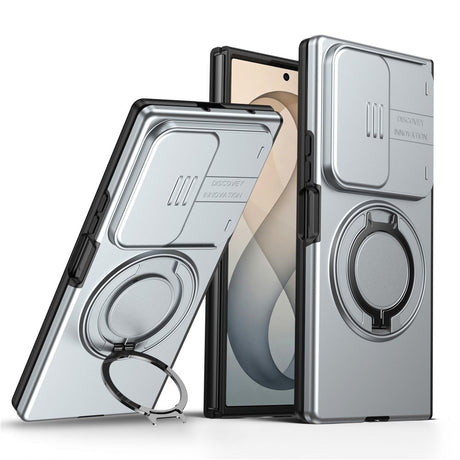 Samsung Galaxy Z Fold8 Ultra / Fold7 EIDERWOOD Hybrid Cover - 360° Roterbar Kickstand - Kameraslider - MagSafe Kompatibel - Grå