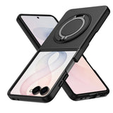 Samsung Galaxy Z Flip8 EIDERWOOD Hybrid Mobilcover - 360° Roterbar Kickstand - Sort