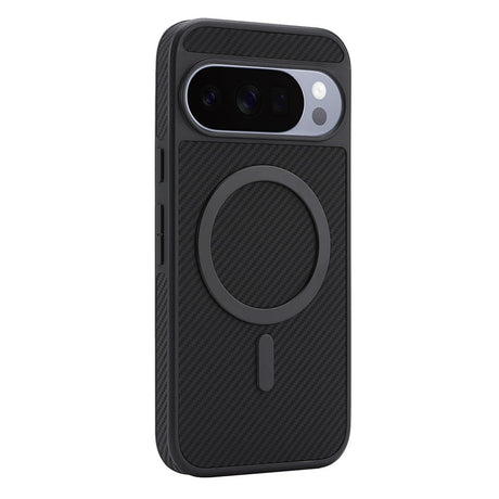 Google Pixel 11 Pro XL EIDERWOOD Bagsidecover m. Karbonstruktur - MagSafe Kompatibel - Sort