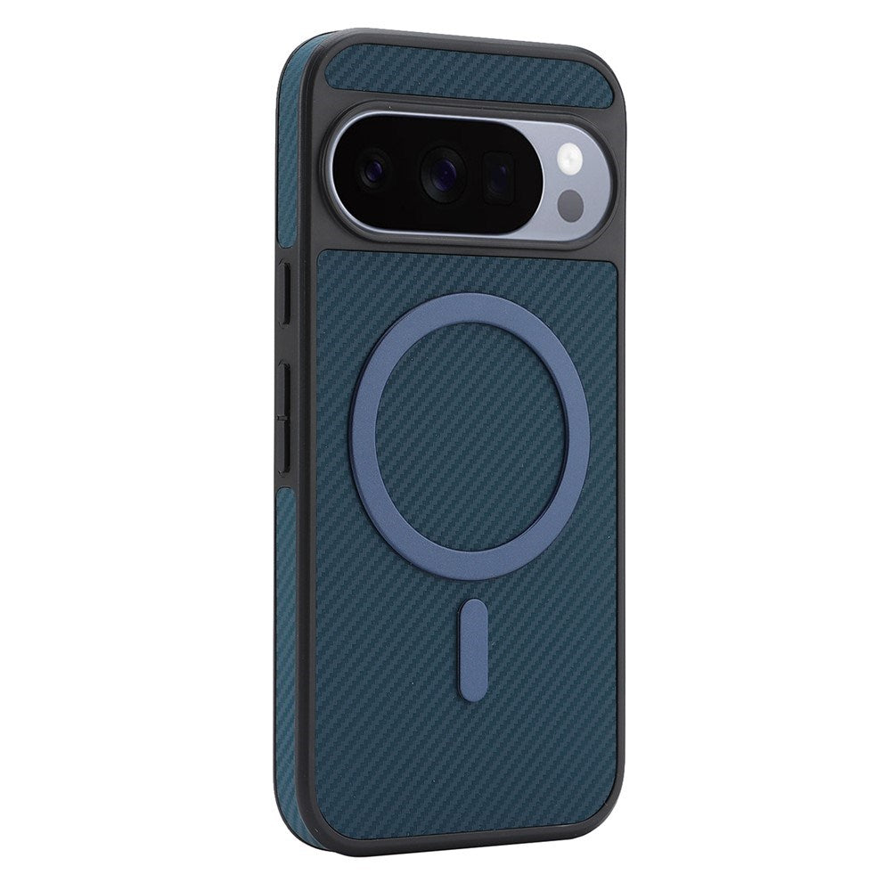 Google Pixel 11 Pro XL EIDERWOOD Bagsidecover m. Karbonstruktur - MagSafe Kompatibel - Blå