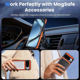 Google Pixel 11 Pro XL EIDERWOOD Bagsidecover m. Karbonstruktur - MagSafe Kompatibel - Orange