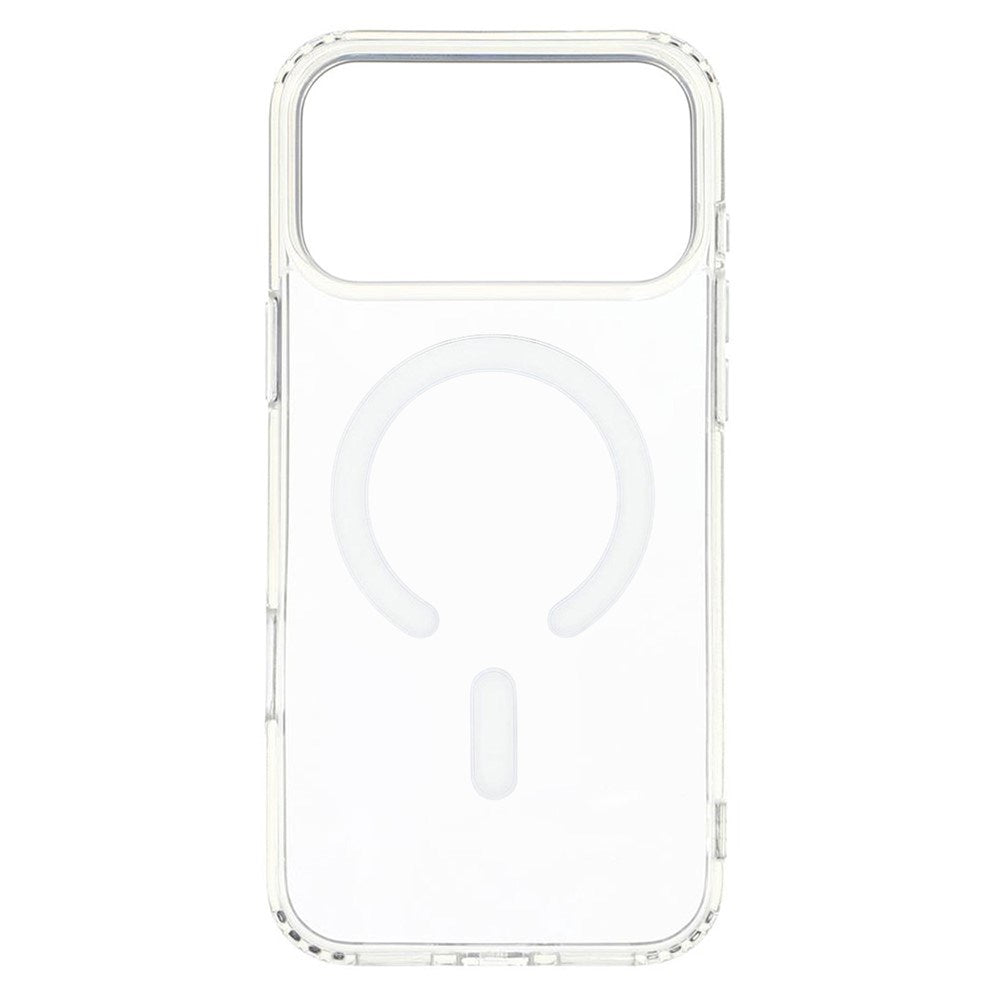 3 i 1 Beskyttelsessæt - iPhone 18 Pro Max - m. Skærmbeskyttelse | MagSafe Cover | Kameralinsebeskyttelse - Gennemsigtig / Sort Kant