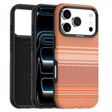 iPhone 18 Pro EIDERWOOD Mobilcover m. Mønstret Kunstlæderbagside - MagSafe Kompatibel - Orange