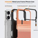 iPhone 18 Pro EIDERWOOD Mobilcover m. Mønstret Kunstlæderbagside - MagSafe Kompatibel - Orange