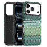 iPhone 18 Pro EIDERWOOD Mobilcover m. Mønstret Kunstlæderbagside - MagSafe Kompatibel - Grøn