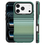 iPhone 18 Pro EIDERWOOD Mobilcover m. Mønstret Kunstlæderbagside - MagSafe Kompatibel - Grøn