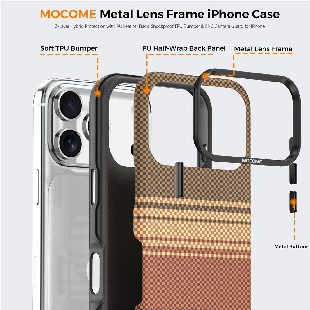 iPhone 18 Pro EIDERWOOD Mobilcover m. Mønstret Kunstlæderbagside - MagSafe Kompatibel - Brun