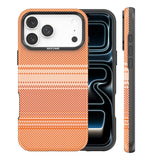 iPhone 18 Pro Max EIDERWOOD Mobilcover m. Mønstret Kunstlæderbagside - MagSafe Kompatibel - Orange
