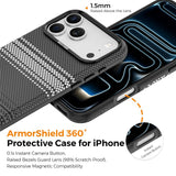iPhone 18 Pro Max EIDERWOOD Mobilcover m. Mønstret Kunstlæderbagside - MagSafe Kompatibel - Grå