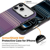 iPhone 18 Pro Max EIDERWOOD Mobilcover m. Mønstret Kunstlæderbagside - MagSafe Kompatibel - Brun