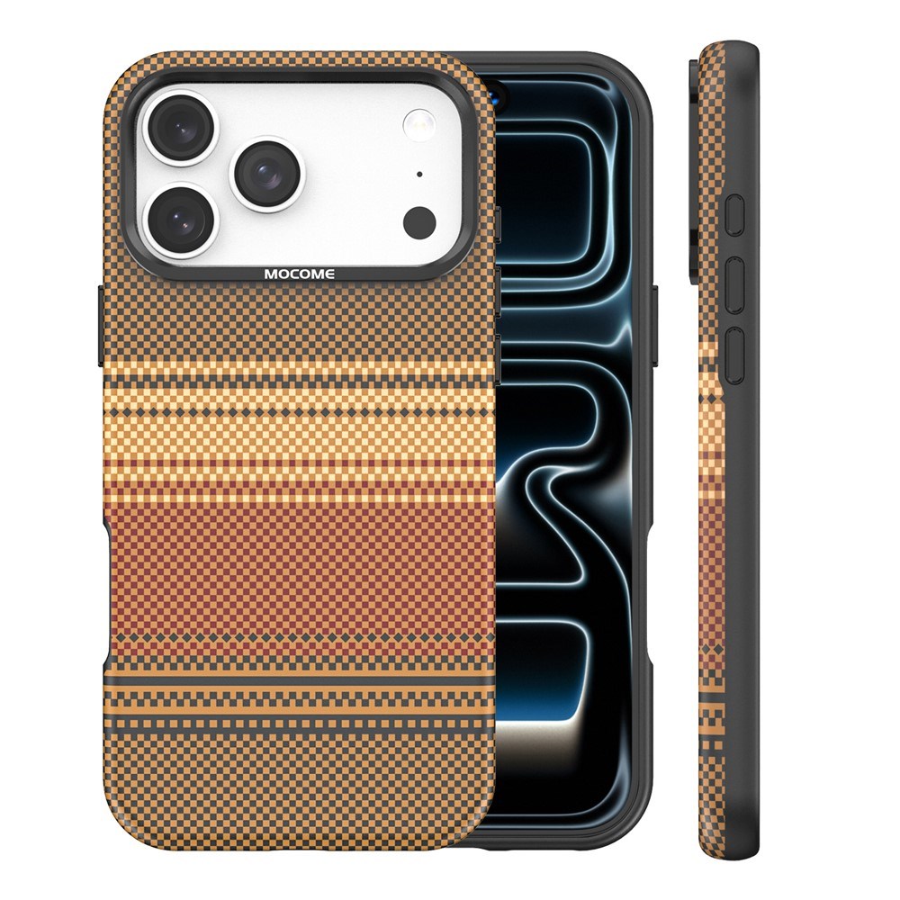 iPhone 18 Pro Max EIDERWOOD Mobilcover m. Mønstret Kunstlæderbagside - MagSafe Kompatibel - Brun