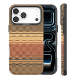 iPhone 18 Pro Max EIDERWOOD Mobilcover m. Mønstret Kunstlæderbagside - MagSafe Kompatibel - Brun
