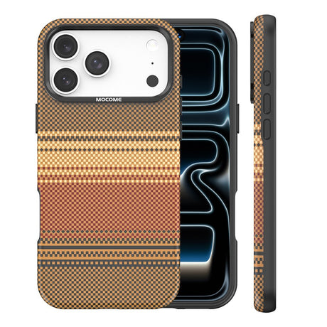 iPhone 18 Pro Max EIDERWOOD Mobilcover m. Mønstret Kunstlæderbagside - MagSafe Kompatibel - Brun