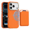 iPhone 18 Pro EIDERWOOD Kunstlæder Cover m. Aftagelig Kortholder - MagSafe Kompatibel - Orange