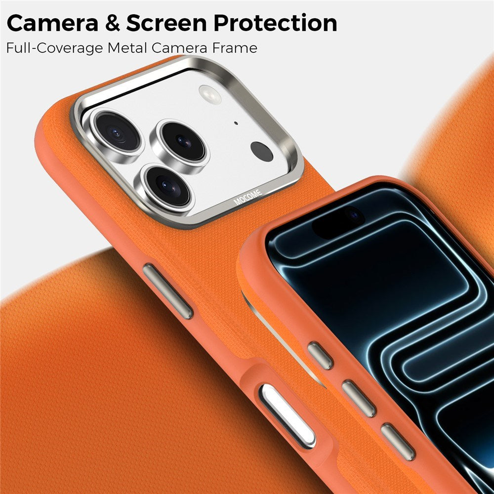 iPhone 18 Pro EIDERWOOD Kunstlæder Cover m. Aftagelig Kortholder - MagSafe Kompatibel - Orange