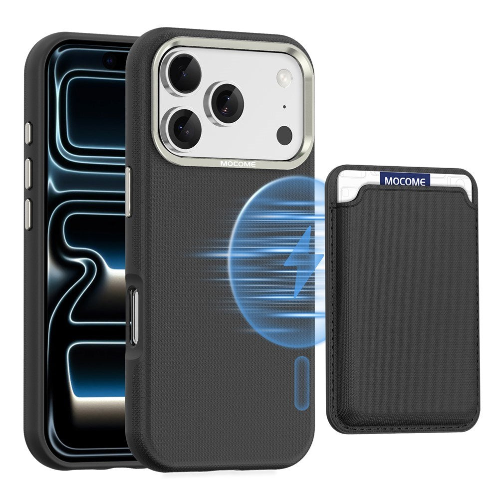iPhone 18 Pro EIDERWOOD Kunstlæder Cover m. Aftagelig Kortholder - MagSafe Kompatibel - Sort