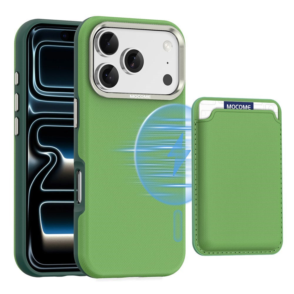 iPhone 18 Pro EIDERWOOD Kunstlæder Cover m. Aftagelig Kortholder - MagSafe Kompatibel - Grøn