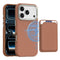 iPhone 18 Pro EIDERWOOD Kunstlæder Cover m. Aftagelig Kortholder - MagSafe Kompatibel - Brun