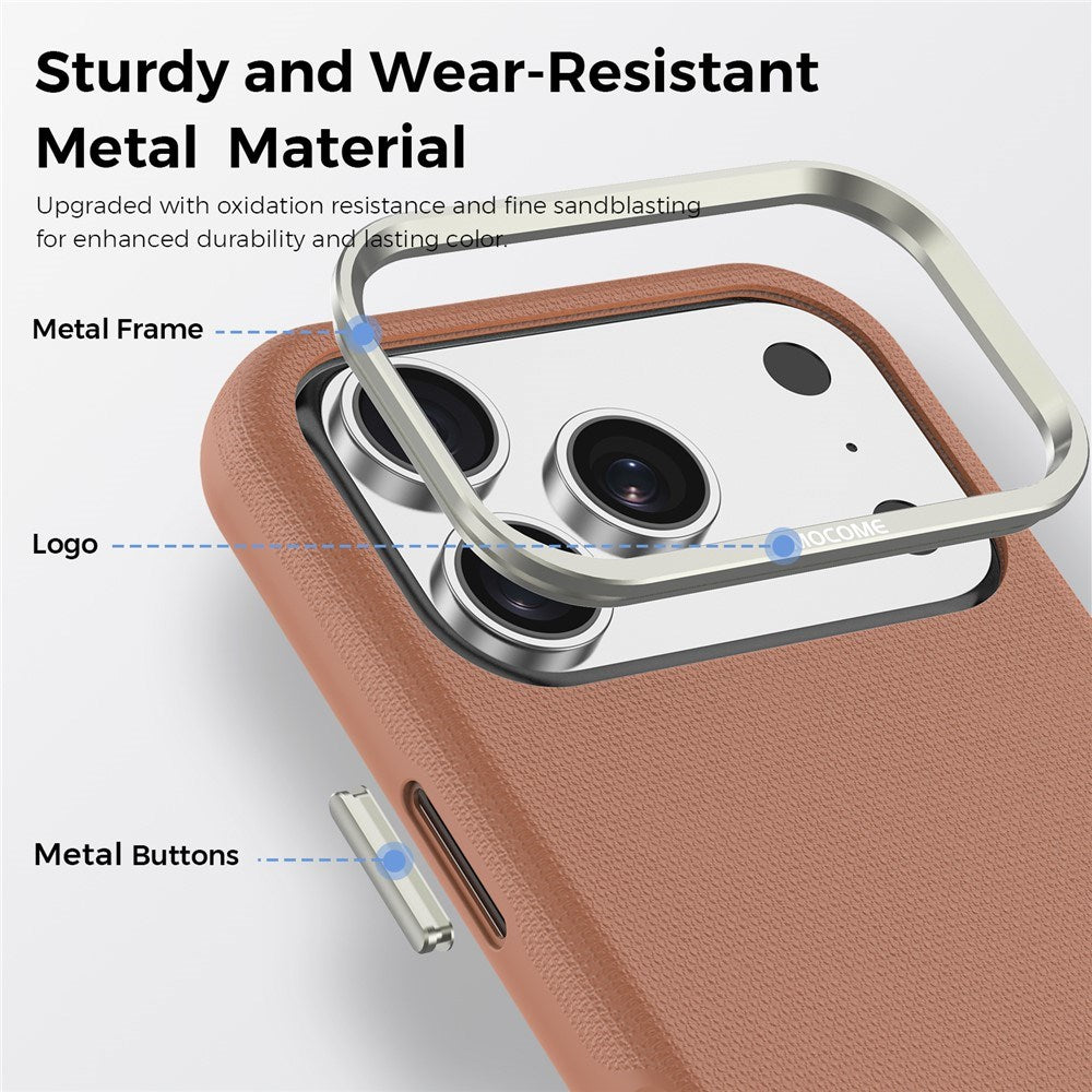 iPhone 18 Pro EIDERWOOD Kunstlæder Cover m. Aftagelig Kortholder - MagSafe Kompatibel - Brun