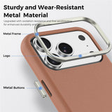 iPhone 18 Pro EIDERWOOD Kunstlæder Cover m. Aftagelig Kortholder - MagSafe Kompatibel - Brun