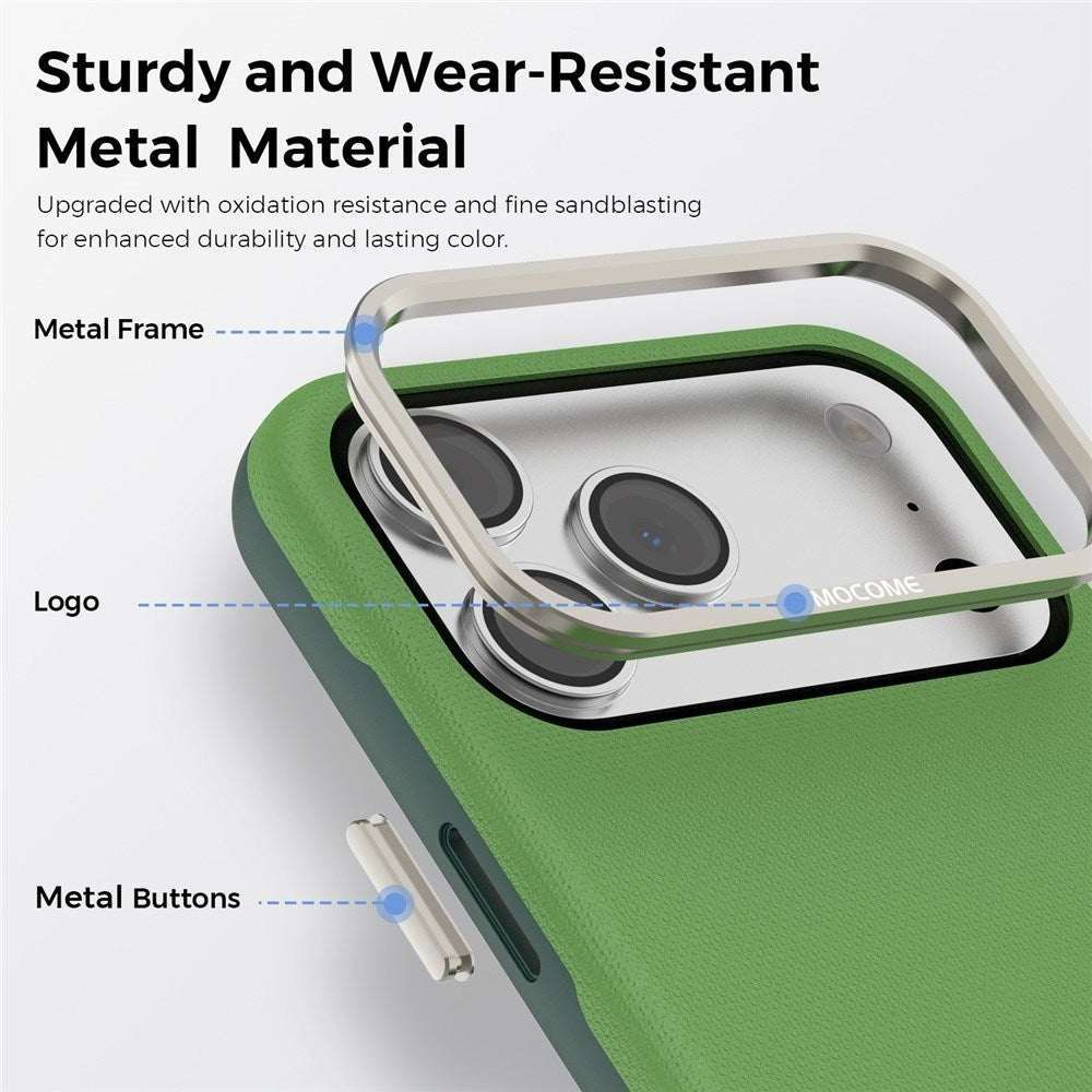 iPhone 18 Pro Max EIDERWOOD Kunstlæder Cover m. Aftagelig Kortholder - MagSafe Kompatibel - Grøn