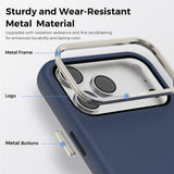 iPhone 18 Pro Max EIDERWOOD Kunstlæder Bagside Cover m. Aftagelig Kortholder - MagSafe Kompatibel - Blå
