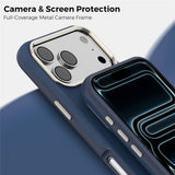 iPhone 18 Pro Max EIDERWOOD Kunstlæder Bagside Cover m. Aftagelig Kortholder - MagSafe Kompatibel - Blå