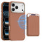 iPhone 18 Pro Max EIDERWOOD Kunstlæder Bagside Cover m. Aftagelig Kortholder - MagSafe Kompatibel - Brun