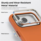 iPhone 18 Pro Max EIDERWOOD Kunstlæder Cover m. Aftagelig Kortholder - MagSafe Kompatibel - Orange