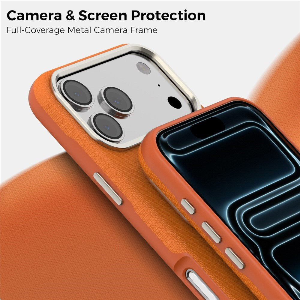 iPhone 18 Pro Max EIDERWOOD Kunstlæder Cover m. Aftagelig Kortholder - MagSafe Kompatibel - Orange
