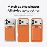 iPhone 18 Pro Max EIDERWOOD Kunstlæder Cover m. Aftagelig Kortholder - MagSafe Kompatibel - Orange