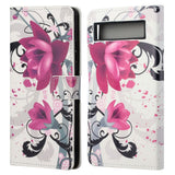 Google Pixel 7A Leather Flip Cover m. Lommebok- og stativfunksjon - Lotus