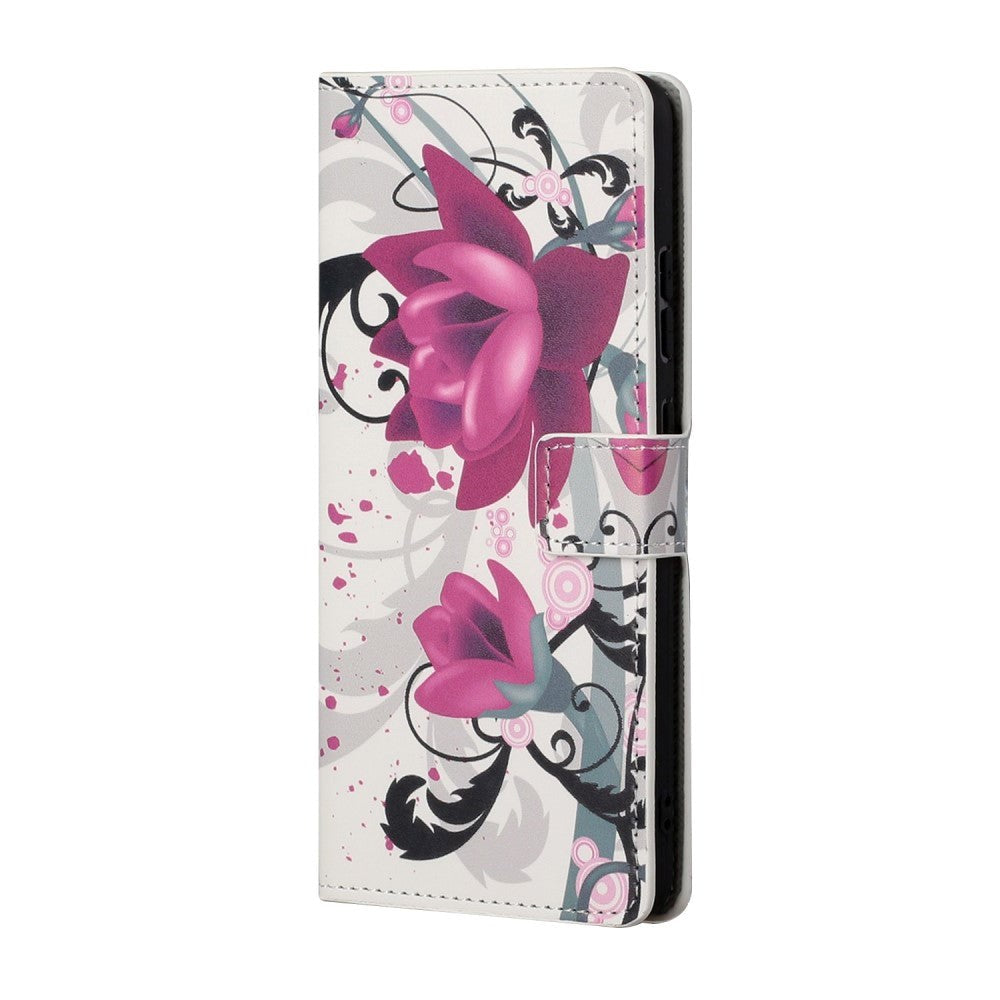 Google Pixel 7A Leather Flip Cover m. Lommebok- og stativfunksjon - Lotus