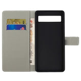 Google Pixel 7A Leather Flip Cover m. Lommebok og stativfunksjon - Eiffeltårnet