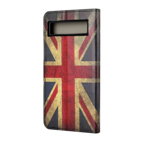 Google Pixel 7A Leather Flip Cover m. Veske og stående funksjon - Union Jack
