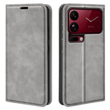 EIDERWOOD Xiaomi 18 Pro Max Kunstlæder Flip Cover med Ståfunktion og Kortholder - Grå