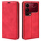 EIDERWOOD Xiaomi 18 Pro Max Kunstlæder Flip Cover med Ståfunktion og Kortholder - Rød