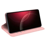 EIDERWOOD Xiaomi 18 Pro Kunstlæder Flip Cover med Ståfunktion og Kortholder - Lyserød