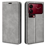 EIDERWOOD Xiaomi 18 Pro Kunstlæder Flip Cover med Ståfunktion og Kortholder - Grå