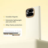 Google Pixel 11 Pro Fold ABEEL Hårdt Soft-Touch Plast Bagside Cover - MagSafe Kompatibel - Gul