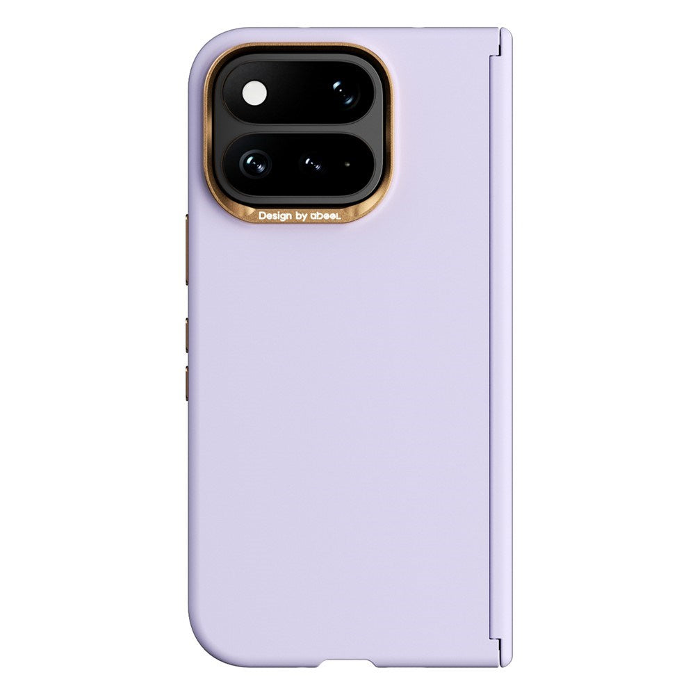 Google Pixel 11 Pro Fold ABEEL Hårdt Soft-Touch Plast Bagside Cover - MagSafe Kompatibel - Lilla