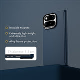 Google Pixel 11 Pro Fold ABEEL Hårdt Soft-Touch Plast Bagside Cover - MagSafe Kompatibel - Mørkeblå