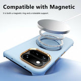 Google Pixel 11 Pro Fold ABEEL Hårdt Soft-Touch Plast Bagside Cover m. Kickstand - MagSafe Kompatibel - Lilla