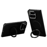 Google Pixel 11 Pro Fold ABEEL Hårdt Soft-Touch Plast Bagside Cover m. Kickstand - MagSafe Kompatibel - Sort