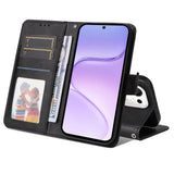Honor 600 Smart EIDERWOOD Flip Cover i Kunstlæder - Sort