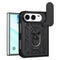 EIDERWOOD iPhone Fold Hybrid Håndværker Cover med Ståfunktion & Cam Slider - Sort