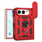 EIDERWOOD iPhone Fold Hybrid Håndværker Cover med Ståfunktion & Cam Slider - Rød