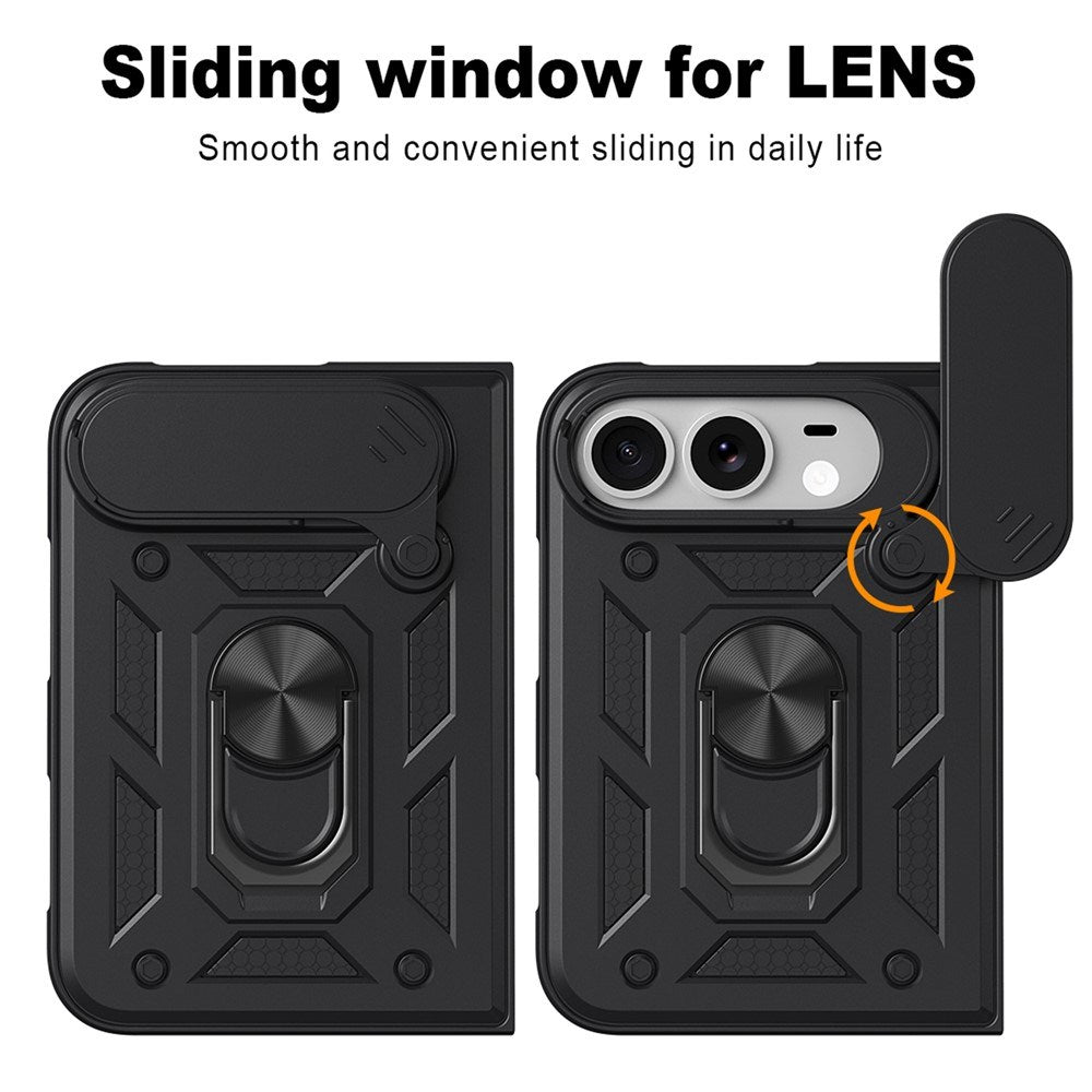 EIDERWOOD iPhone Fold Hybrid Håndværker Cover med Ståfunktion & Cam Slider - Guld