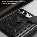 EIDERWOOD iPhone Fold Hybrid Håndværker Cover med Ståfunktion & Cam Slider - Guld