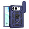 EIDERWOOD iPhone Fold Hybrid Håndværker Cover med Ståfunktion & Cam Slider - Blå